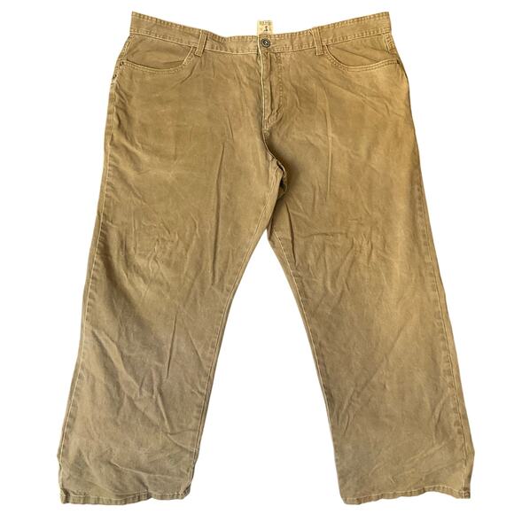 Red Head Men Khaki Pants size W44 xL30 Natural Tan Mid Rise Stretch Straight Fit - Picture 1 of 11